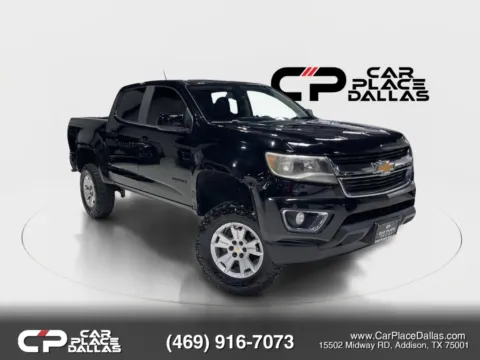 Black 2018 Chevrolet Colorado Crew Cab LT CREW CAB,V6,CAM,CARPLAY,ANDROID AUTO,5FT BED,RWD for sale in Addison, TX
