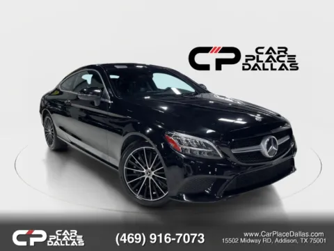 Black 2019 Mercedes-Benz C-Class C 300 Coupe TURBO,CAM,PWR STS,MEMORY,LED,BT,RWD for sale in Addison, TX