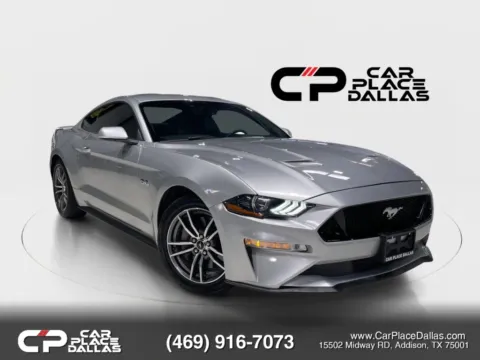 Silver 2018 Ford Mustang GT 5.0L V8,460HP,CAM,RWD,TRACK APPS,LINE LOCK,LIMITED SLIP for sale in Addison, TX