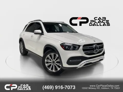 White 2020 Mercedes-Benz GLE 350 4MATIC,MBUX,CAM,CARPLAY,ANDROID AUTO,PWR LIFTGATE,AWD for sale in Addison, TX