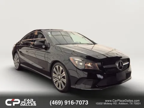 Black 2017 Mercedes-Benz CLA 250 4MATIC,TURBO,DUAL CLUTCH,BT,PWR STS,AWD,10 SVC RECORDS for sale in Addison, TX