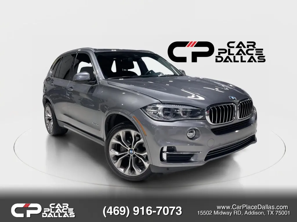 Gray 2016 BMW X5 xDrive35i TURBO I6,AWD,IDRIVE,PWR STS,PWR LIFTGATE,LOW MILES for sale in Addison, TX