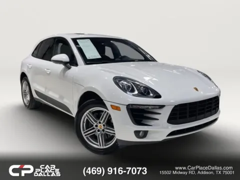 White 2018 Porsche Macan TURBO,PDK,AWD,PWR LIFTGATE,BLUETOOTH,BELOW AVG MILES for sale in Addison, TX