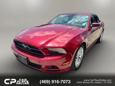 Another view of 2014 Ford Mustang V6 Premium CONVERTIBLE,305HP,PWR TOP,SYNC,RWD,LOW MILES for sale in Addison, TX at Car Place Dallas