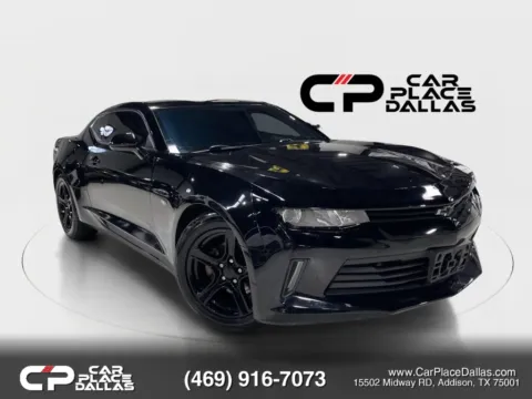 Black 2016 Chevrolet Camaro LT V6,CARPLAY,ANDROID AUTO,CAM,BT,335HP,RWD for sale in Addison, TX