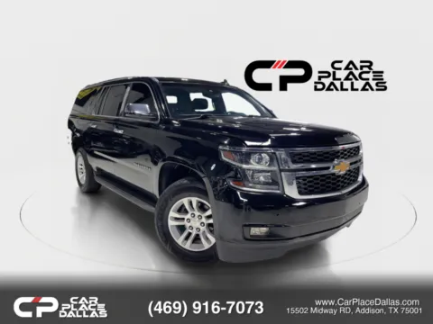 Black 2016 Chevrolet Suburban LT 4WD,22 WHLS,SUNROOF,LTHR,HTD STS,BOSE,LANE KEEP,FCW,PWR LIFTGATE for sale in Addison, TX