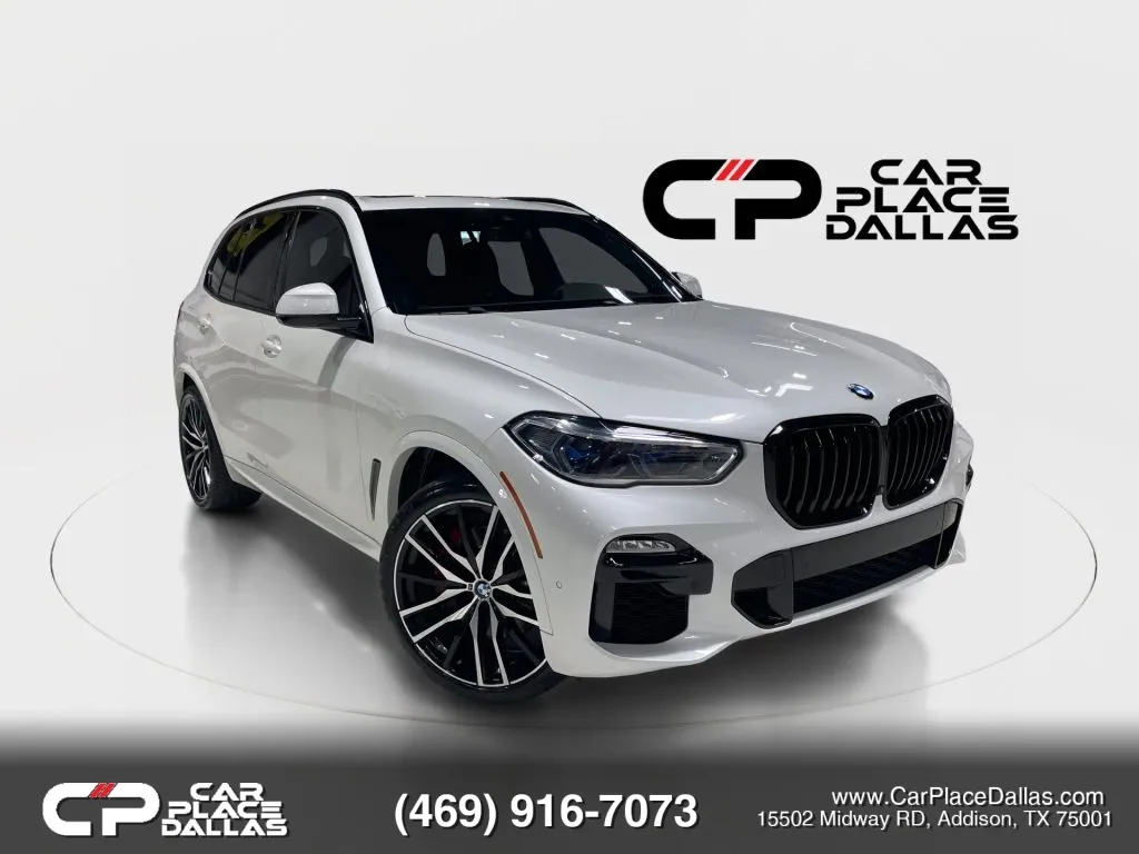 White 2021 BMW X5 sDrive40i Sport Utility 4D for sale in Addison, TX