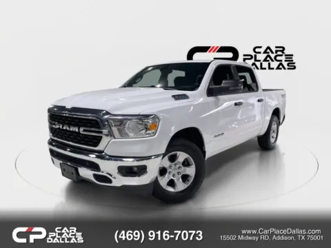 Photos of 2024 Ram 1500 Crew Cab Lone Star Crew 4X4,5.7 HEMI eTORQUE,LEVEL B,12 NAV,HTD STS/WHEEL,REMOTE START,PARKSENSE,TOW PKG for sale in Addison, TX at Car Place Dallas