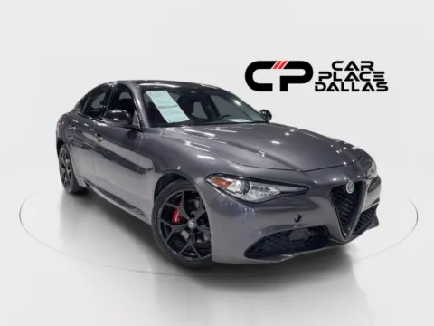 Gray 2021 Alfa Romeo Giulia Ti TURBO,280HP,CARPLAY,ANDROID AUTO,CAM,BT,RWD for sale in Addison, TX