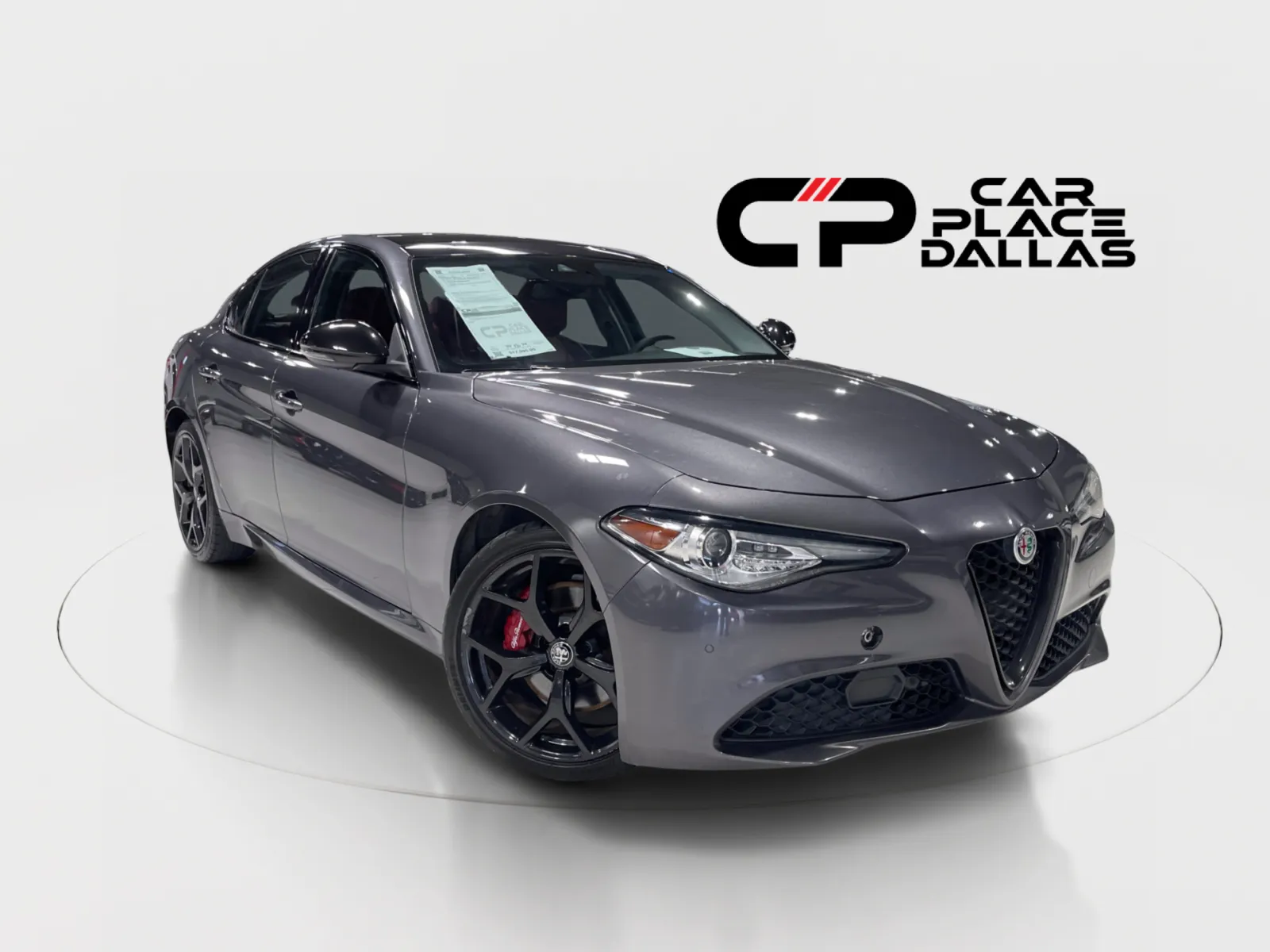2021 Alfa Romeo Giulia Ti RWD,NERO EDIZIONE,19 MIRON,RED CALIPERS,PANO,NAV,HTD LTHR,CARPLAY,ANDROID AUTO for sale in Addison, TX