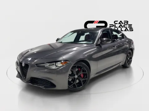 Photos of 2021 Alfa Romeo Giulia Ti RWD,NERO EDIZIONE,19 MIRON,RED CALIPERS,PANO,NAV,HTD LTHR,CARPLAY,ANDROID AUTO for sale in Addison, TX at Car Place Dallas