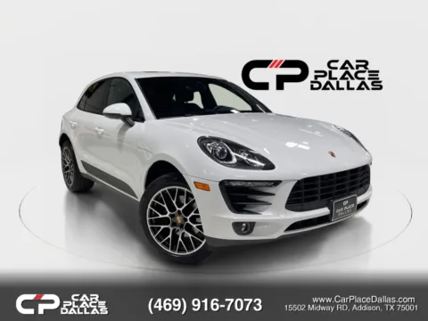 White 2018 Porsche Macan PDK,AWD,CAM,BT,PWR STS,DUAL CLIMATE,LOW MILES for sale in Addison, TX