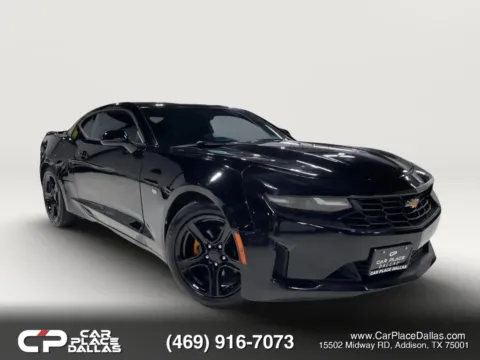 Black 2019 Chevrolet Camaro LT Coupe 2D for sale in Addison, TX