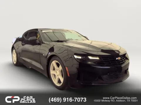 Black 2019 Chevrolet Camaro LT Coupe 2D for sale in Addison, TX