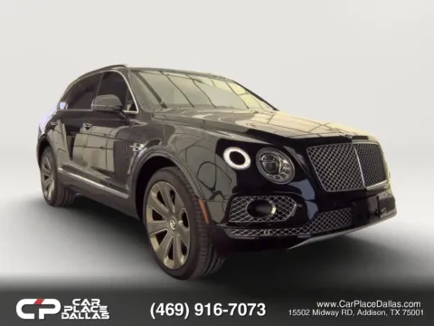 Black 2018 Bentley Bentayga W12 Signature Sedan 4D for sale in Addison, TX