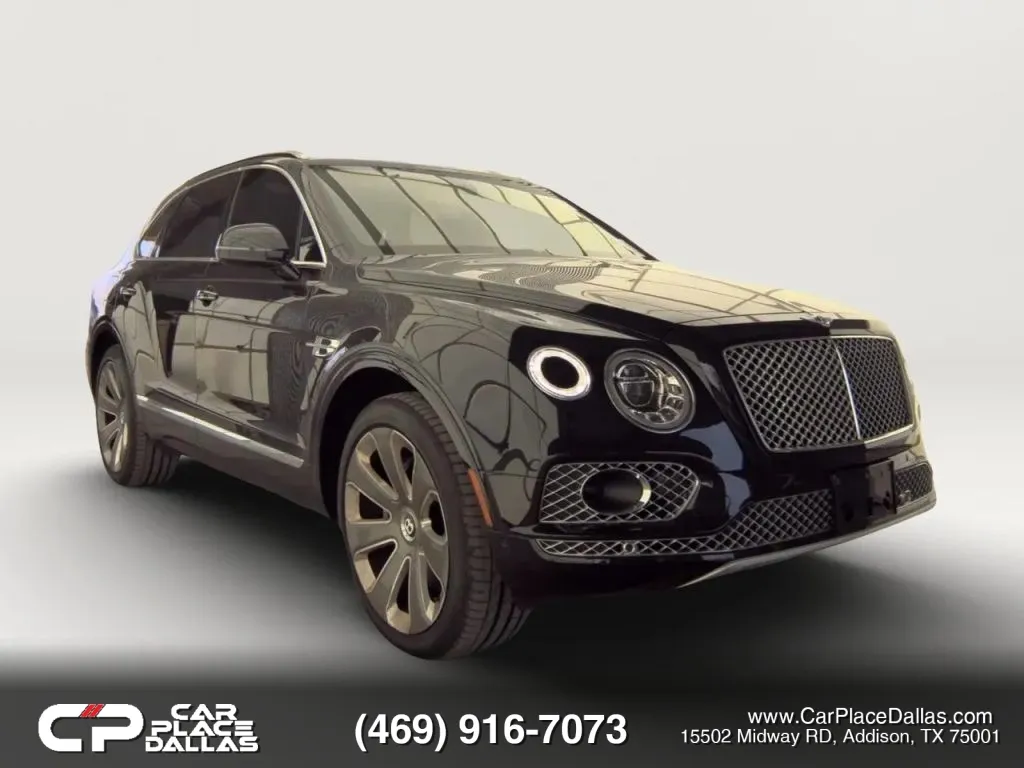 Black 2018 Bentley Bentayga W12 Signature Sedan 4D for sale in Addison, TX