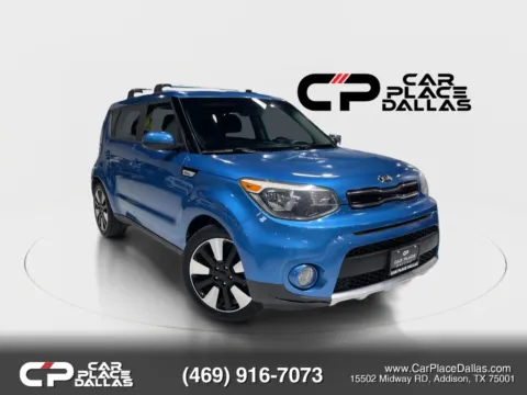 Blue 2018 Kia Soul + 2.0L,CAM,BT,USB,AUX,KEYLESS,FOLD SEATS for sale in Addison, TX