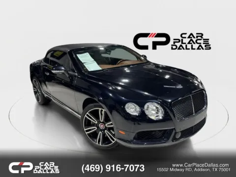 Black 2013 Bentley Continental GTC Convertible 2D for sale in Addison, TX