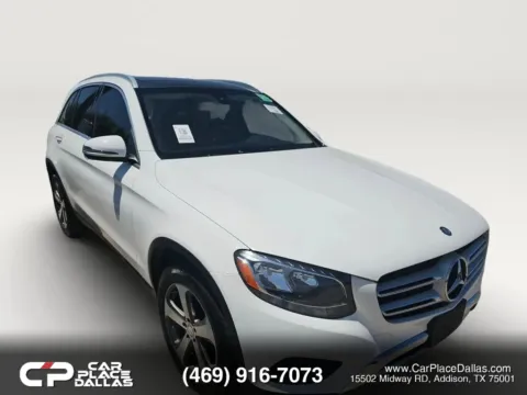 White 2017 Mercedes-Benz GLC 300 CAM,BT,PWR LIFTGATE,MEMORY STS,DUAL CLIMATE,PREM AUDIO for sale in Addison, TX