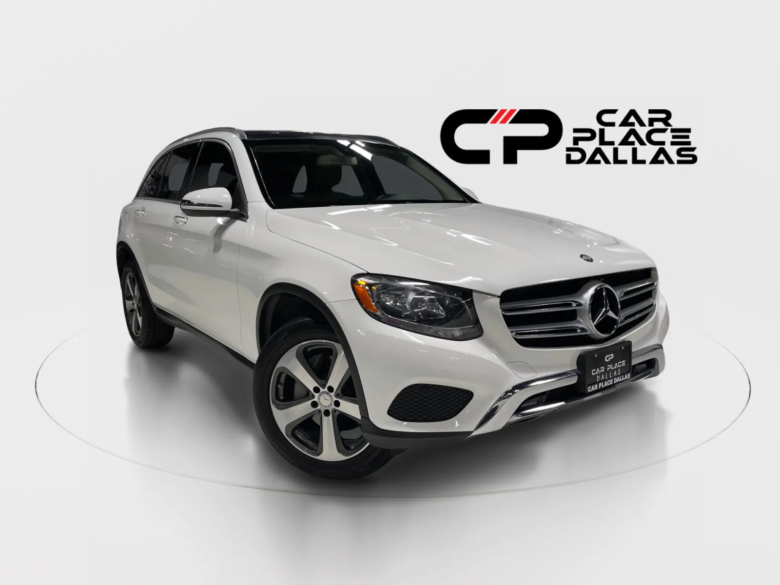 White 2017 Mercedes-Benz GLC 300 PANO,PREM PKG,HTD STS,BLIND SPOT,CAM,KEYLESS-GO,19 WHLS,PWR LIFTGATE for sale in Addison, TX