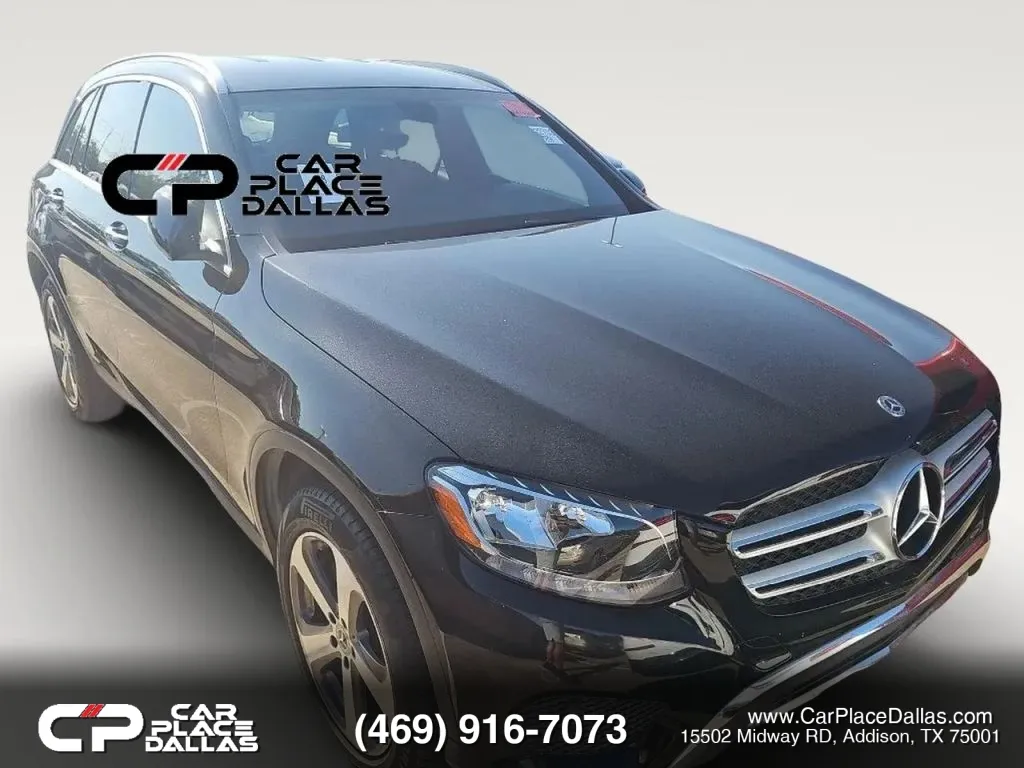 Black 2019 Mercedes-Benz GLC 300 4MATIC AWD,CAM,BT,PWR LIFTGATE,MEMORY STS,DUAL CLIMATE,21 SVC RECORDS for sale in Addison, TX