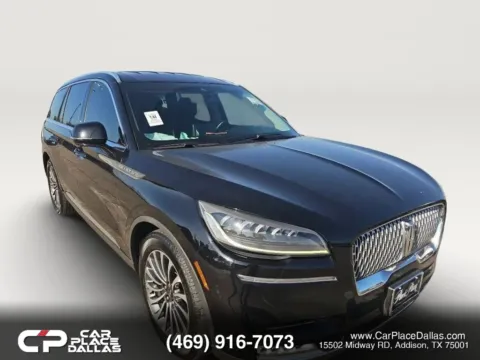 Black 2020 Lincoln Aviator Reserve V6 TT,CARPLAY,ANDROID AUTO,CAM,HTD/VENT STS,MEMORY STS,PWR LIFTGATE for sale in Addison, TX