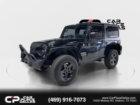 Another view of 2015 Jeep Wrangler Sport 4X4,3.6 V6,6-SPD MAN,HARD TOP,17 WHLS,PWR PKG,KEYLESS,SIRIUS for sale in Addison, TX at Car Place Dallas