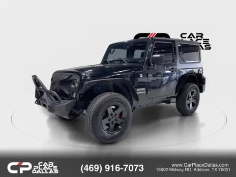 Another view of 2015 Jeep Wrangler Sport 4X4,3.6 V6,6-SPD MAN,HARD TOP,17 WHLS,PWR PKG,KEYLESS,SIRIUS for sale in Addison, TX at Car Place Dallas