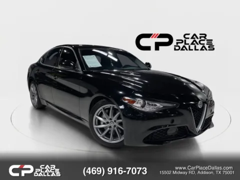 Black 2019 Alfa Romeo Giulia SL FWD,NAV,BOSE,360 CAM,BLIND SPOT,HTD LTHR,REMOTE START,PWR LIFTGATE for sale in Addison, TX