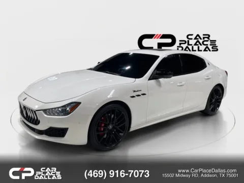 Another view of 2023 Maserati Ghibli Modena 3.0TT,NERISSIMO,21 TITANO,RED CALIPERS,NAV,360 CAM,ACC,BLIND SPOT,LTHR,PANO for sale in Addison, TX at Car Place Dallas