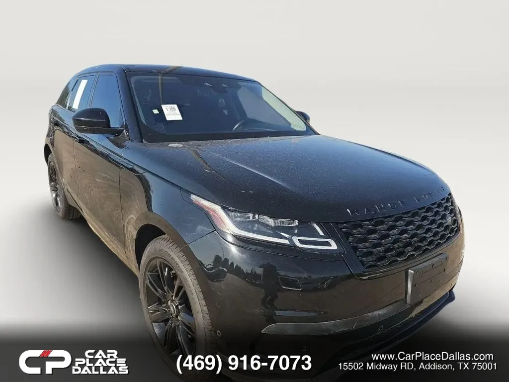 Black 2021 Land Rover Range Rover Velar S P250 AWD,CARPLAY,ANDROID AUTO,CAM,PWR LIFTGATE,MEMORY STS,BT for sale in Addison, TX