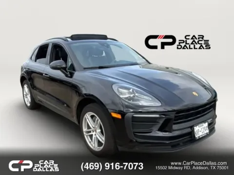 Black 2022 Porsche Macan PDK,AWD,CARPLAY READY,CAM READY,BT,BLACK,6 SVC RECORDS for sale in Addison, TX