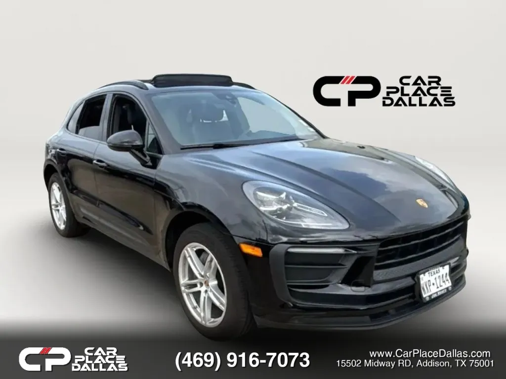 Black 2022 Porsche Macan PDK,AWD,CARPLAY READY,CAM READY,BT,BLACK,6 SVC RECORDS for sale in Addison, TX