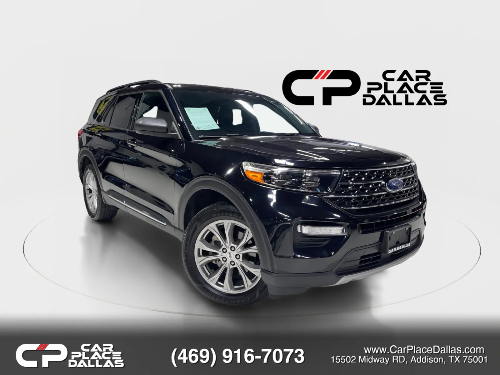 Black 2020 Ford Explorer XLT 4WD,202A,NAV,ACC,CO-PILOT360+,20 WHLS,REMOTE START,TOW PKG,3RD ROW for sale in Addison, TX