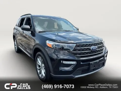 Black 2020 Ford Explorer XLT 4WD,202A,NAV,ACC,CO-PILOT360+,20 WHLS,REMOTE START,TOW PKG,3RD ROW for sale in Addison, TX