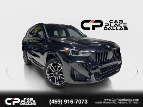 Black 2023 BMW X1 xDrive28i M SPORT,19 M WHLS,ADAPT M SUSP,HTD STS/WHEEL,REMOTE START,BLIND SPOT,CARPLAY for sale in Addison, TX