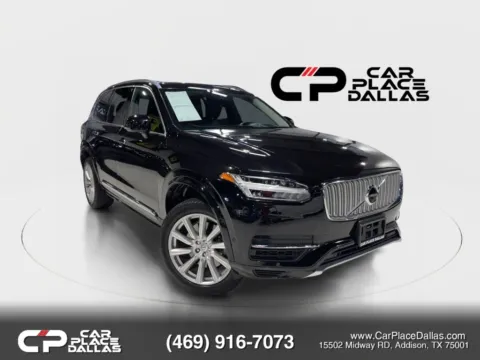 Black 2016 Volvo XC90 T8 Inscription PHEV AWD,B&W,360 CAM,HUD,PILOT ASST,AIR SUSP,PANO,VENT/HTD NAPPA,7 PASS for sale in Addison, TX