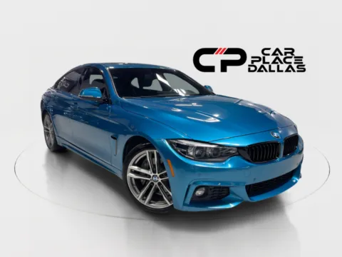 Blue 2018 BMW 4 Series 430i Gran Coupe M SPORT,NAV,19 M WHEELS,HTD SPORT STS,CARPLAY,PDC,CAM,COMFORT ACCESS for sale in Addison, TX