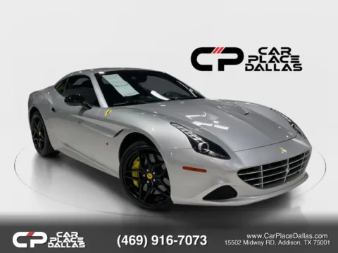 Silver 2016 Ferrari California T,TWIN TURBO V8,NAV,BT,LTHR,19 WHLS,7-SPD DCT for sale in Addison, TX
