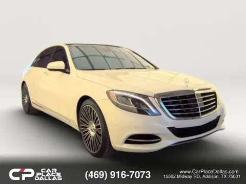 White 2017 Mercedes-Benz S-Class S 550 P1,DRV ASST,DISTRONIC,360 CAM,PANO,BURMESTER,HTD/VENT MULTI-CONTOUR STS for sale in Addison, TX