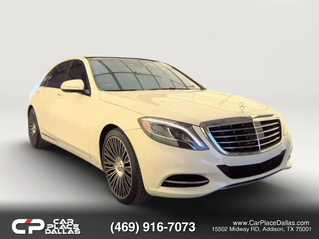 White 2017 Mercedes-Benz S-Class S 550 P1,DRV ASST,DISTRONIC,360 CAM,PANO,BURMESTER,HTD/VENT MULTI-CONTOUR STS for sale in Addison, TX