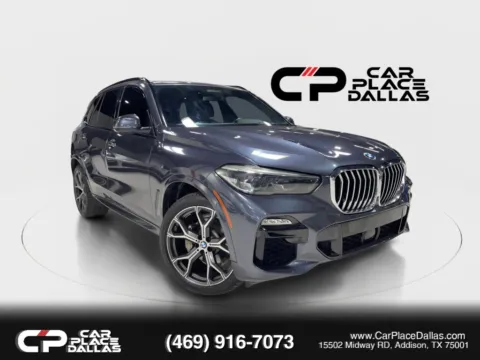 Gray 2020 BMW X5 sDrive40i M SPORT,DRIVER ASST PRO,PREM PKG,360 CAM,HUD,HK,21 M WHLS,TOW PKG for sale in Addison, TX