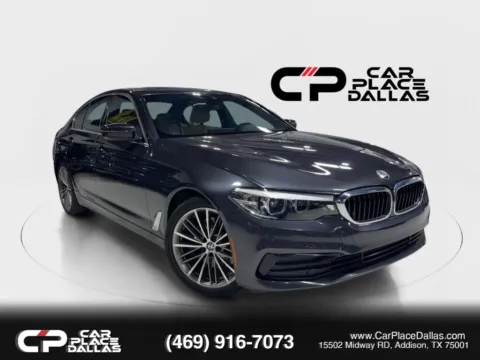 Gray 2019 BMW 5 Series 530i PREMIUM PKG,HUD,NAV,H/K,19 WHEELS,HTD SPORT STS,HTD WHEEL,CARPLAY,COMFORT ACCESS for sale in Addison, TX