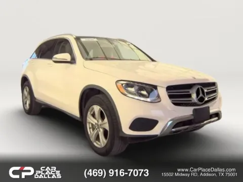 White 2018 Mercedes-Benz GLC 300 CAM READY,BT,PWR LIFTGATE READY,MEMORY STS,DUAL CLIMATE,30 SVC RECORDS for sale in Addison, TX