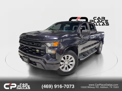 Photos of 2022 Chevrolet Silverado 1500 Crew Cab Custom Crew Cab 2WD 2.7T,20 WHEELS,CHEVY SAFETY,REMOTE START,CARPLAY,CAM,TOW PKG for sale in Addison, TX at Car Place Dallas