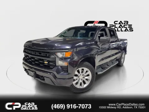 Photos of 2022 Chevrolet Silverado 1500 Crew Cab Custom Crew Cab 2WD 2.7T,20 WHEELS,CHEVY SAFETY,REMOTE START,CARPLAY,CAM,TOW PKG for sale in Addison, TX at Car Place Dallas