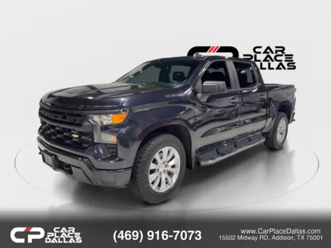 Another view of 2022 Chevrolet Silverado 1500 Crew Cab Custom Crew Cab 2WD 2.7T,20 WHEELS,CHEVY SAFETY,REMOTE START,CARPLAY,CAM,TOW PKG for sale in Addison, TX at Car Place Dallas