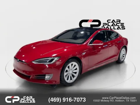 Another view of 2016 Tesla Model S 75D AWD,19 WHEELS,HTD MEMORY STS,17 TOUCHSCREEN,RED MULTI-COAT for sale in Addison, TX at Car Place Dallas