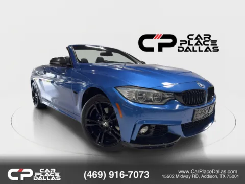 Blue 2015 BMW 4 Series 428i xDrive M SPORT,NAV,HUD,360 CAM,BLIND SPOT,H/K,HTD STS,NECK WARMER,LED for sale in Addison, TX
