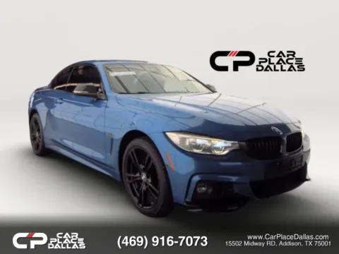 Blue 2015 BMW 4 Series 428i xDrive M SPORT,NAV,HUD,360 CAM,BLIND SPOT,H/K,HTD STS,NECK WARMER,LED for sale in Addison, TX